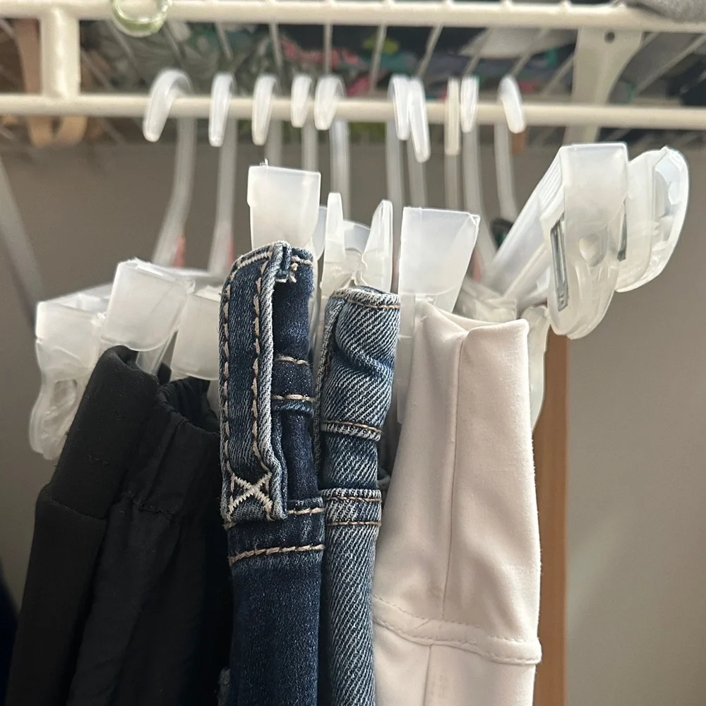 10 Clear Pants Hangers 🎁 w/ purchase
